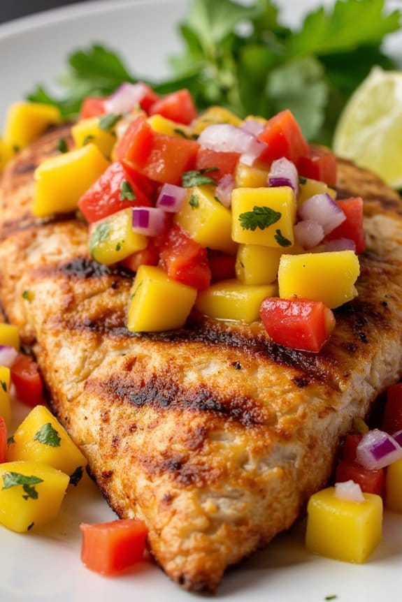 tropical grilled fish delight