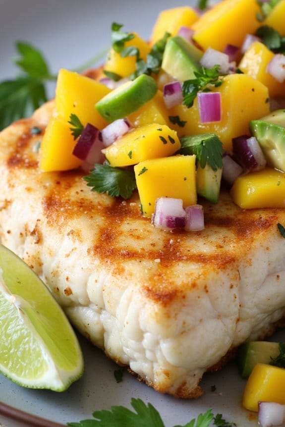 tropical grilled halibut recipe