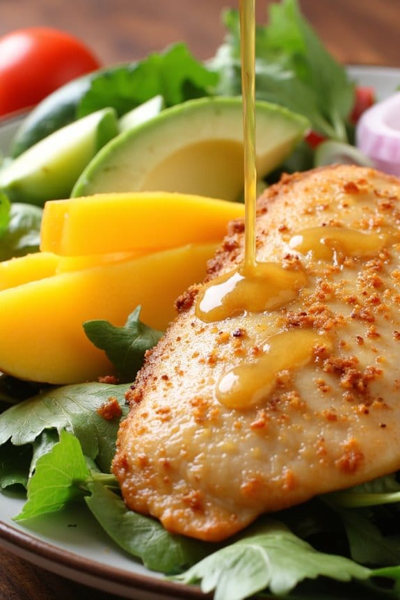 tropical mango tilapia salad
