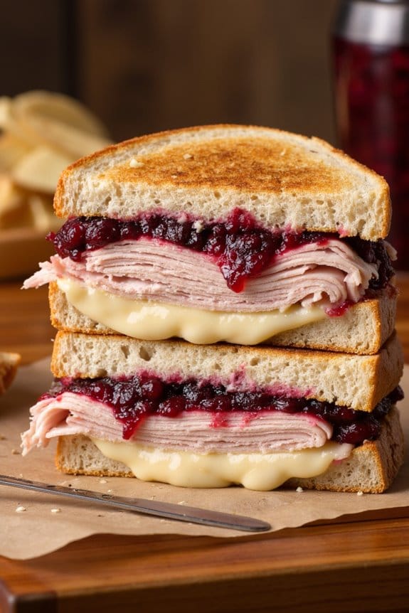 turkey cranberry havarti panini