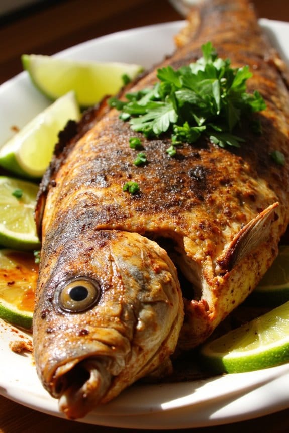 zesty grilled lime ginger fish
