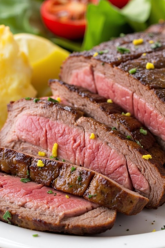 zesty herb marinated flank steak