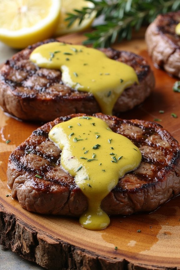 zesty lemon thyme grilled steaks