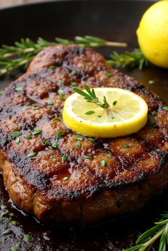 zesty lemon thyme steak recipe