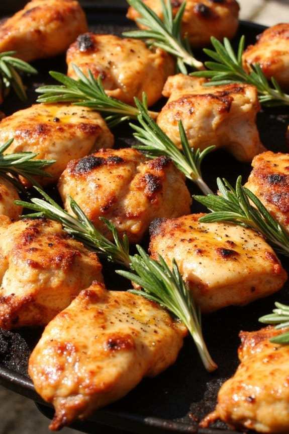 aromatic grilled chicken skewers