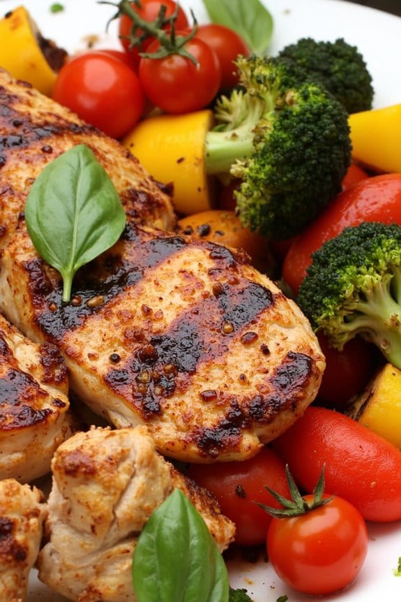 balsamic chicken and veggies