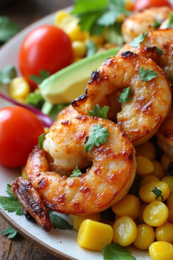 bbq shrimp and corn salad