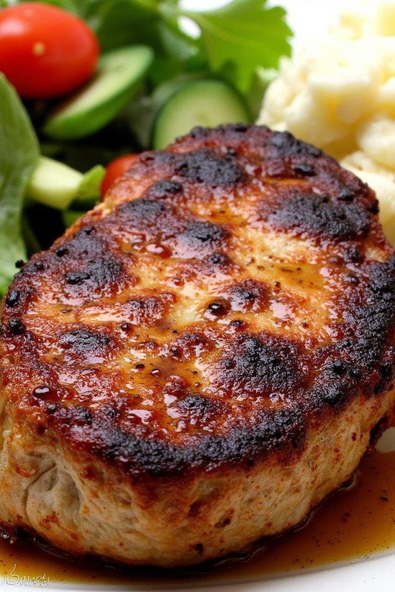 cajun spiced smoky pork chops