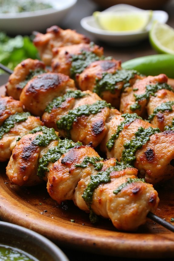 chimichurri chicken skewers recipe