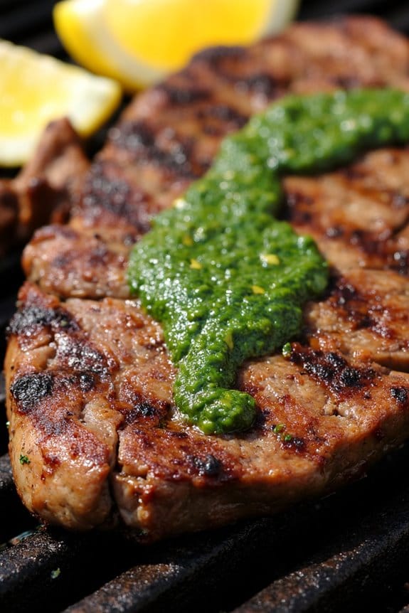 chimichurri marinated grilled steak