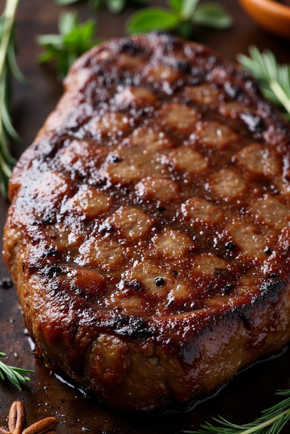 coffee rubbed ribeye delight