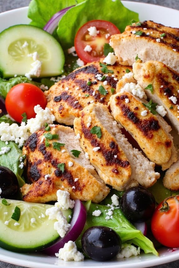 delicious mediterranean chicken salad
