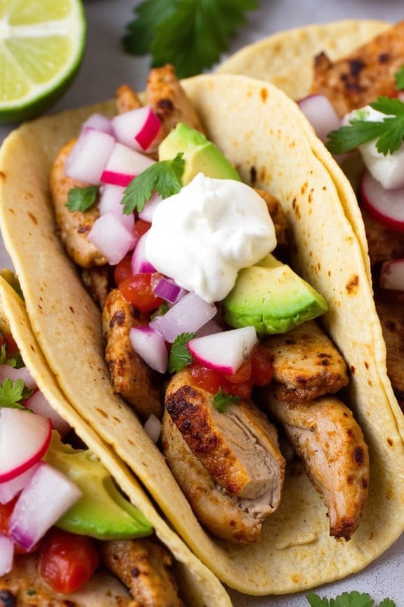 flavorful grilled chicken tacos