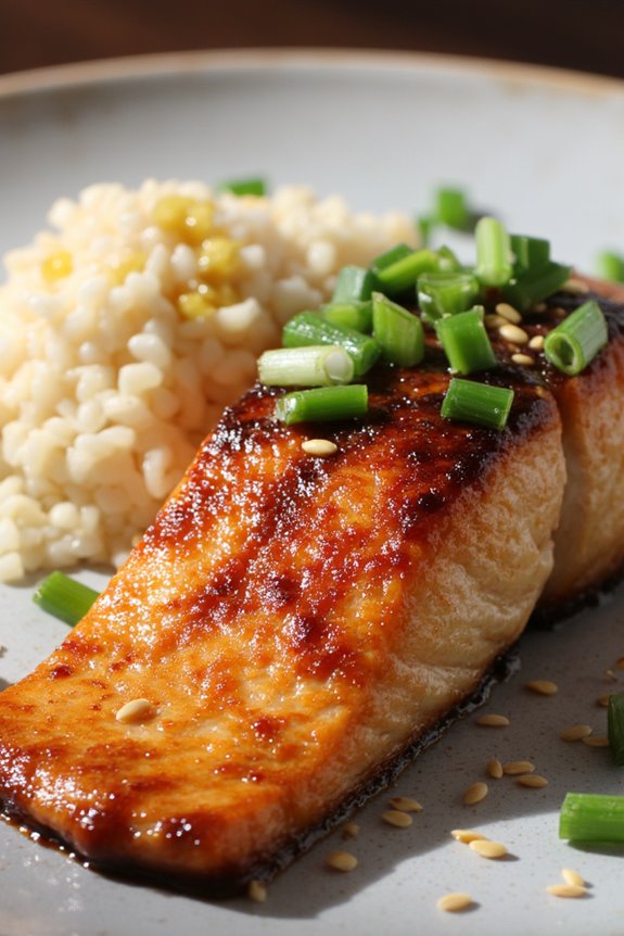 ginger soy glazed salmon