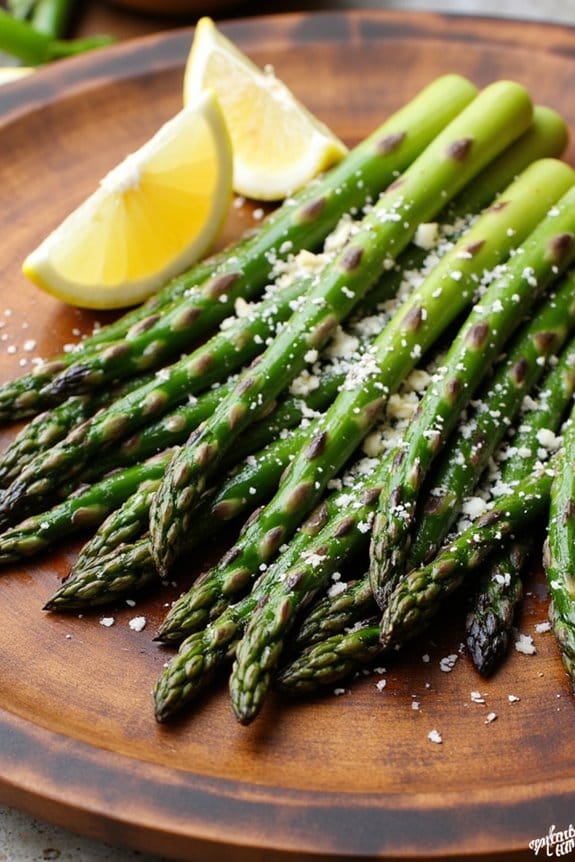 grilled asparagus with garlic seasoning