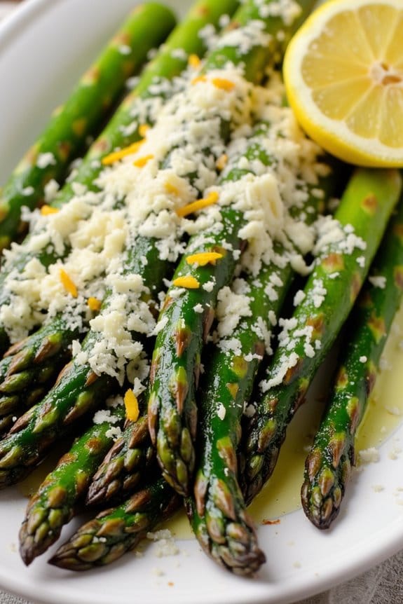 grilled asparagus with parmesan