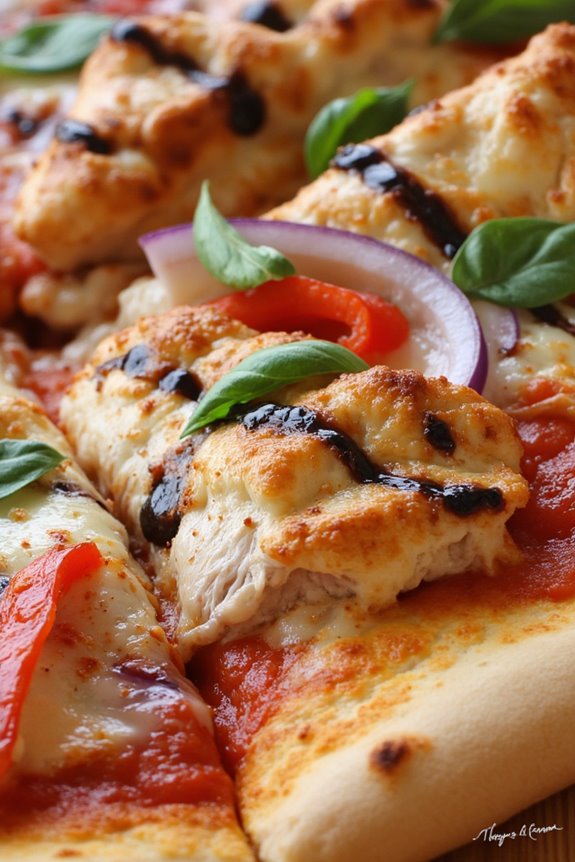 grilled chicken pizza toppings