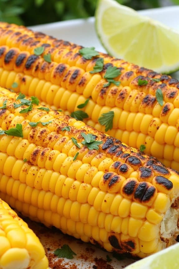 grilled corn with chili lime