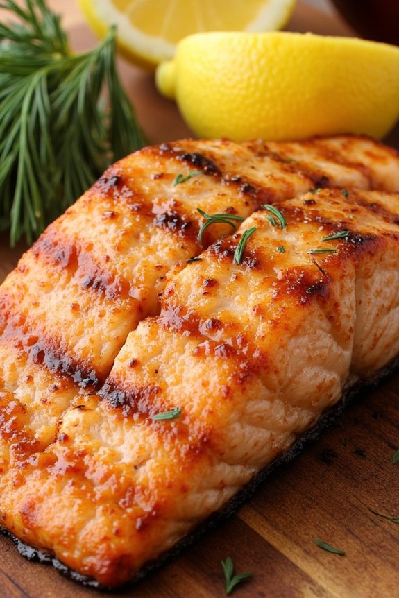grilled honey mustard salmon