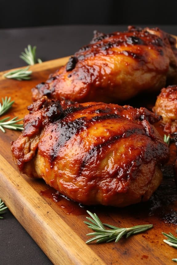 grilled juicy flavorful chicken thighs