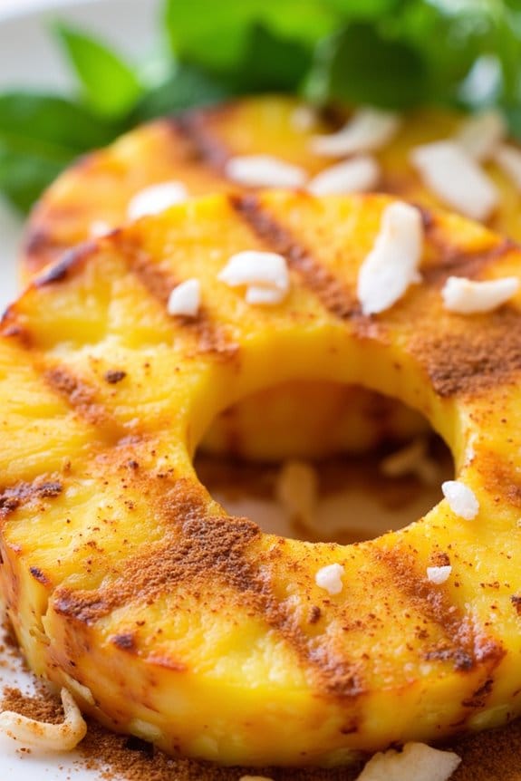 grilled pineapple with spice
