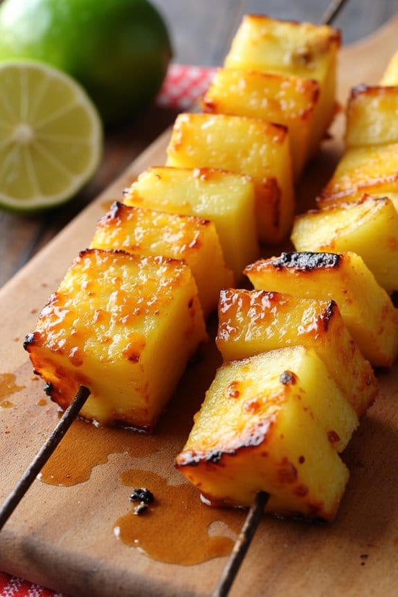 grilled pineapple with zesty glaze