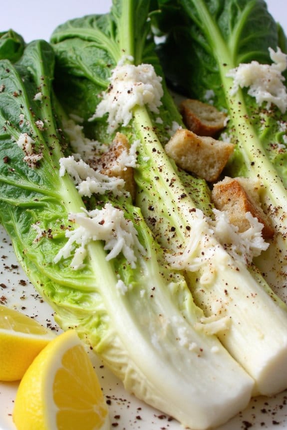grilled romaine caesar salad