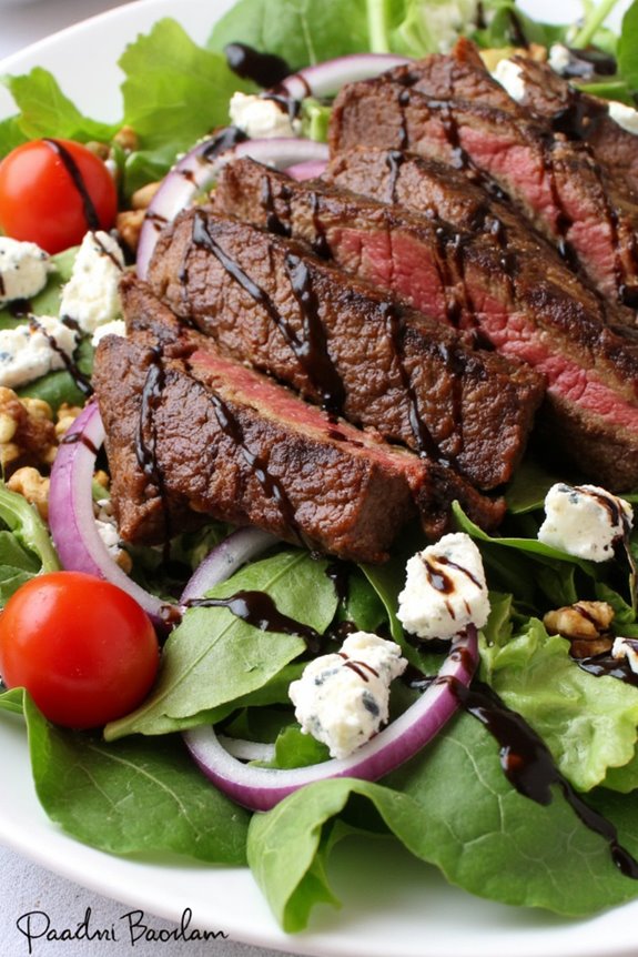 grilled steak salad delight