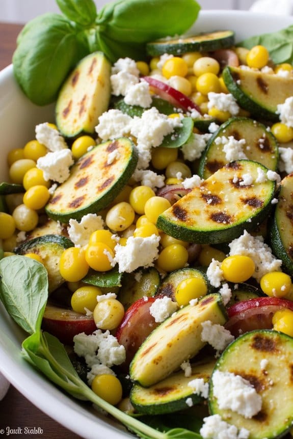 grilled zucchini corn salad
