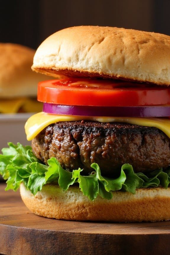 hearty grilled mushroom burgers