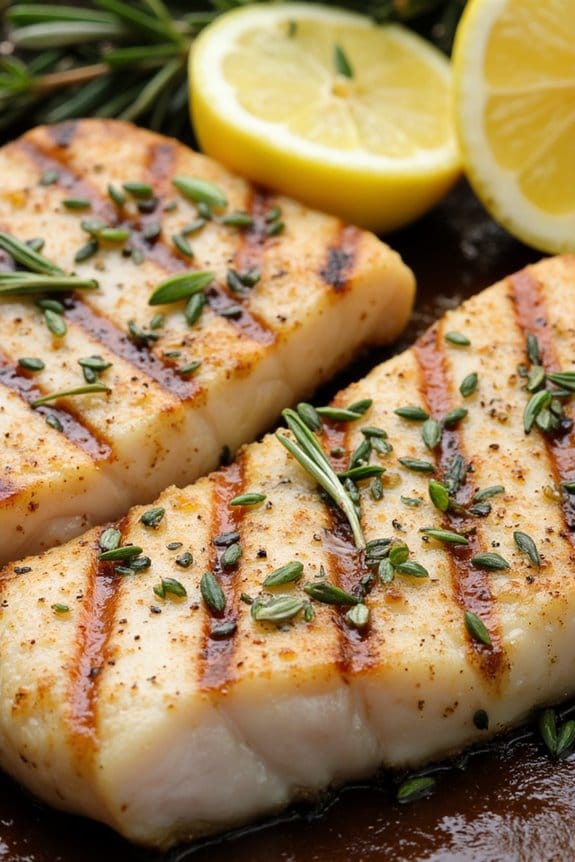 herb infused grilled swordfish delight