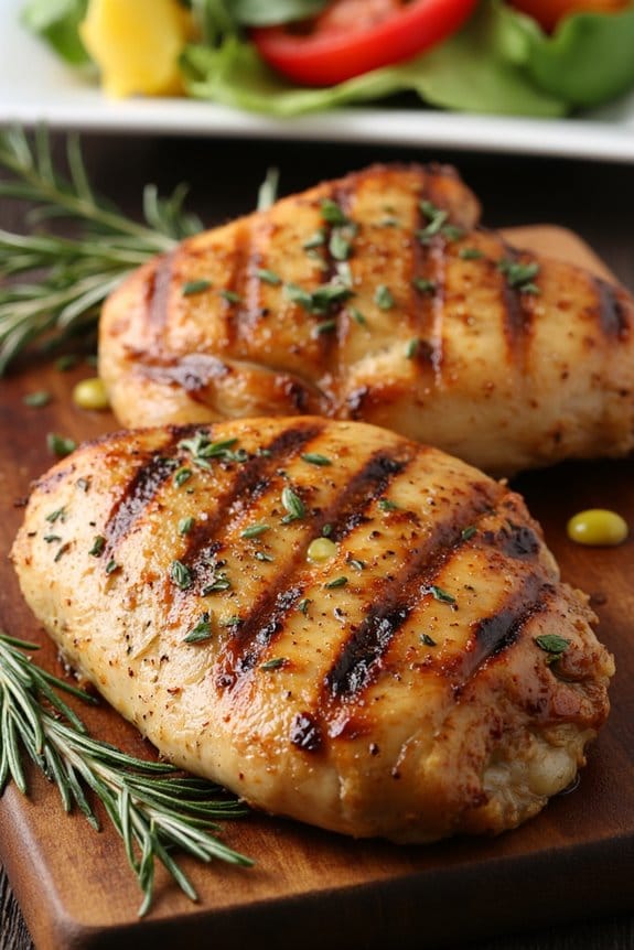 herb marinated grilled chicken
