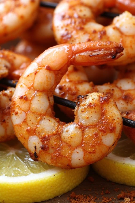 irresistible smoky shrimp skewers