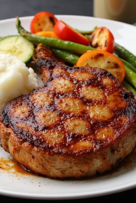 juicy bbq pork chops