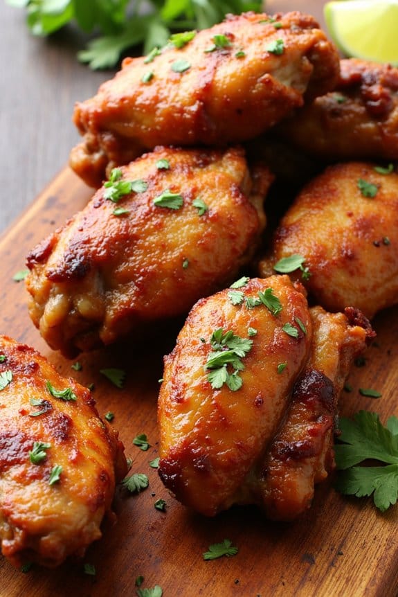 lemongrass infused chicken wings