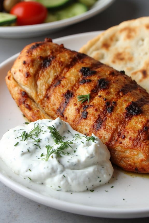 mediterranean chicken with tzatziki