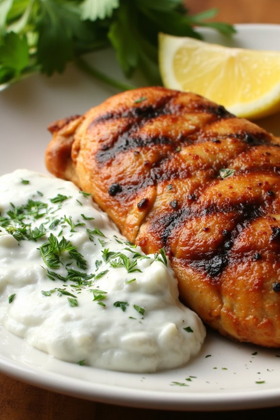 mediterranean chicken with tzatziki
