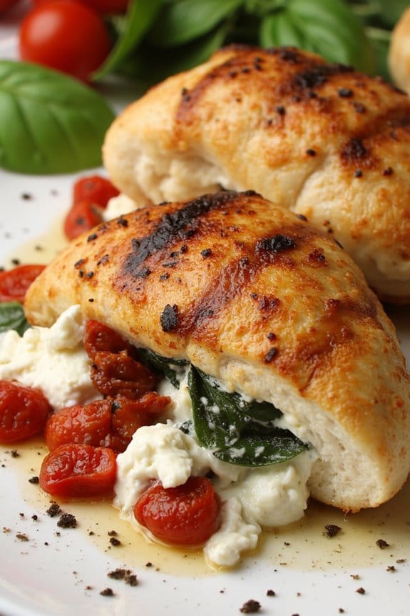 mediterranean feta stuffed chicken