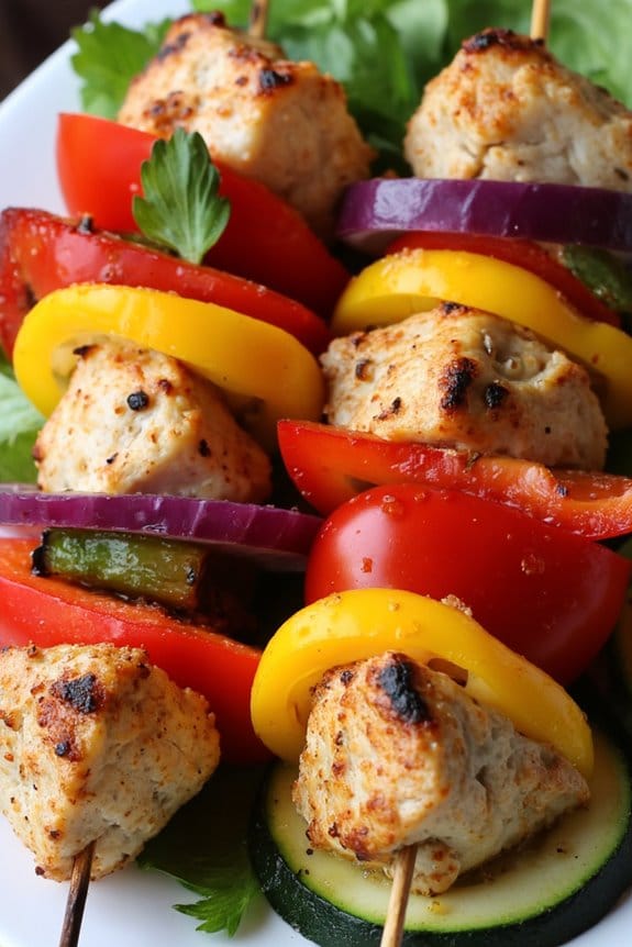 mediterranean grilled chicken skewers