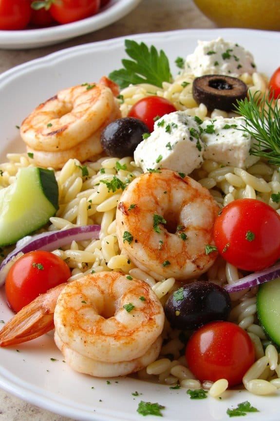 mediterranean shrimp orzo salad