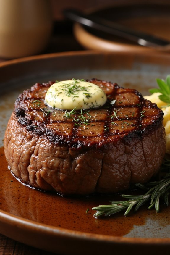 perfectly grilled filet mignon