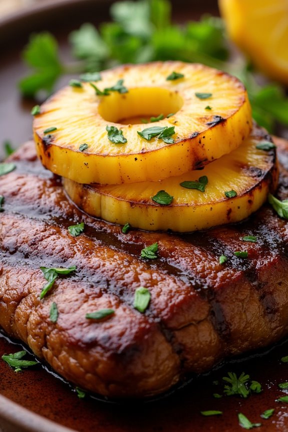 pineapple glazed steak recipe