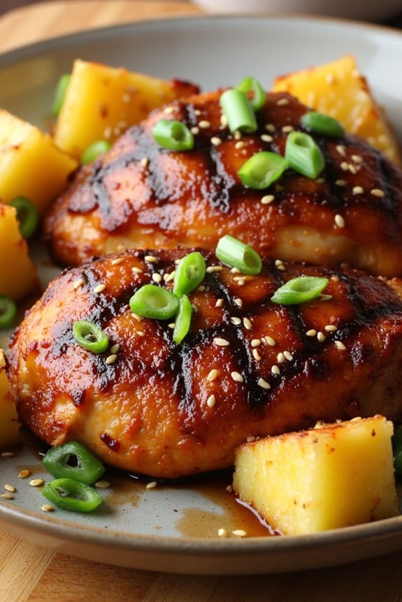 pineapple teriyaki grilled chicken