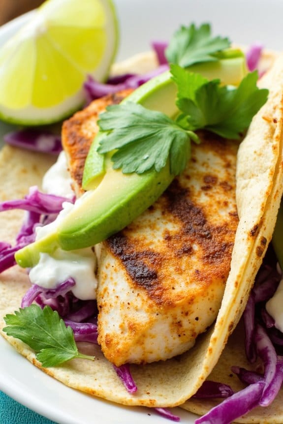 quick flavorful grilled fish tacos