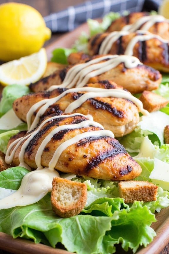 quick grilled chicken salad