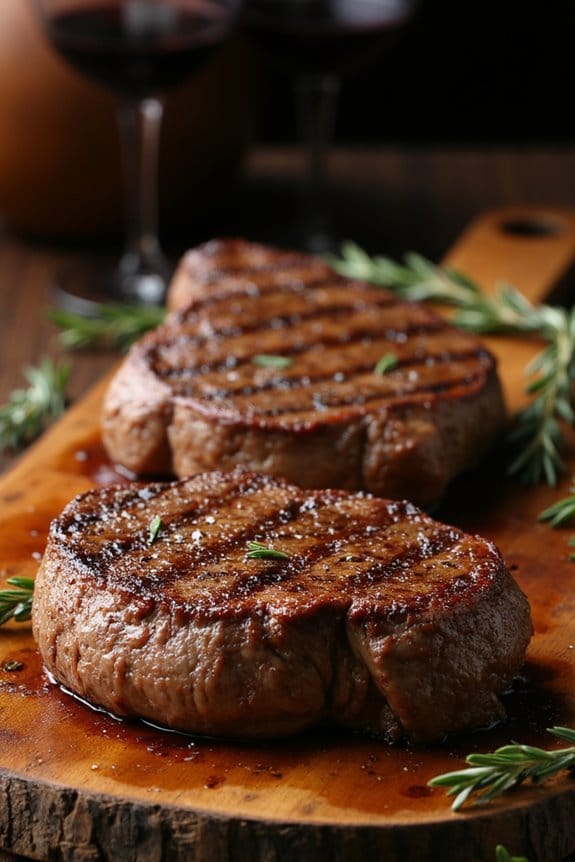 savor rich venison steaks