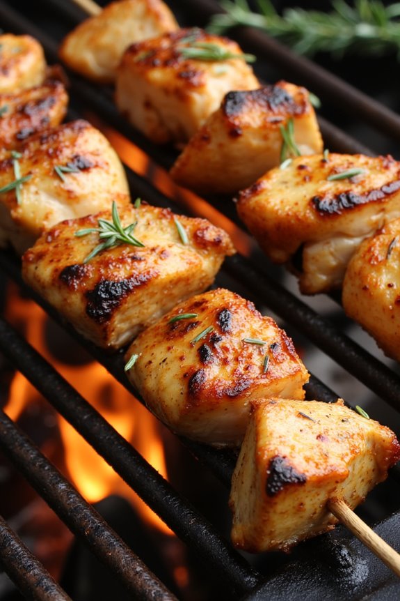 savory balsamic rosemary skewers