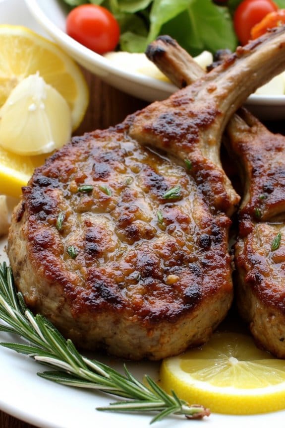 savory grilled lamb chops