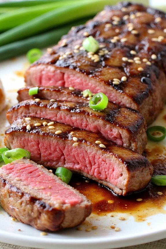 savory soy marinated grilled tuna