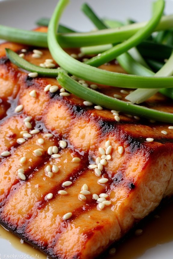 sesame soy grilled salmon delight